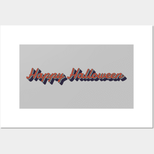 retro vintage happy halloween 2021 Posters and Art